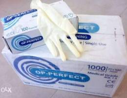 Latex gloves قفازات لاتكس