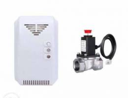 Gas leak detector with auto cutoff valve (...