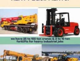 Boomloader - Forklifts - cranes FOR RENT!