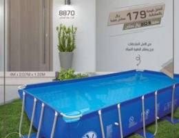 Frame swimming Pool (4x2.07x122cm)مسبح عائ...