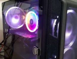 gaming pc with a monitor / بيسي للجيمنج مع...