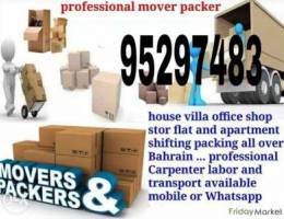 We have house shifting and packing