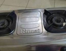 Rinnai 2 burner cooking stove for sale