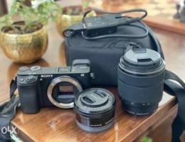 SONY Alpha 6300 Mirrorless Camera with 2 l...