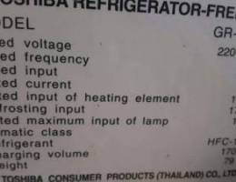 Toshiba refrigerator 541 liter