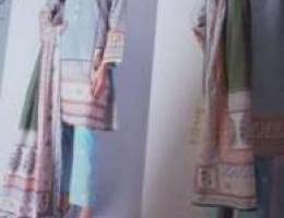 Khaadi 3 pieces lawn suit unstitched