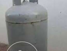 Half full gas cylinder