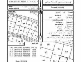 للبيع ارضان شبك ممتازة في بركاء مزرع الحرث...