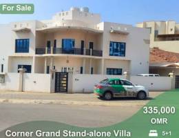 Corner Grand Stand-alone Villa for Sale in AL Ansab| REF 161BB