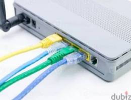 Internet Shareing WiFi Solution Networking Router Fixing Cable Service