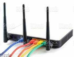 Internet Shareing WiFi Solution Network Router Fixing & Services Home