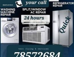 AC FRIDGE WASHING MACHINE SERVICE OR REPAIR INSTALL