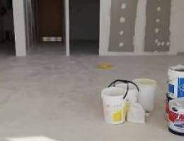 Gypsum board painting work