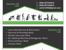 we do all kinds of maintenance and renovation services