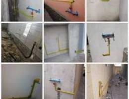 kitchen Gass pipe fiting and repairing services available