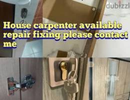 H,O,M,E FURNITURE CURTAINS door locks carpenter working repair fixing