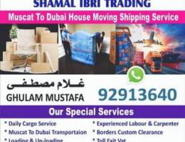 Muacat To Dubai Abudhabi House Movers Company Door To Door Service