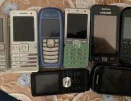 collection of old phones