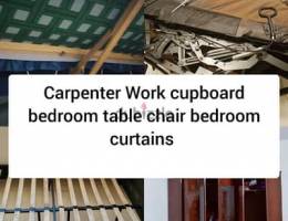 we have carpenter service repair fixing curtains furniture call me