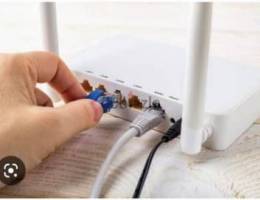 Home office Internet service Networking Router fixing Cable pulling
