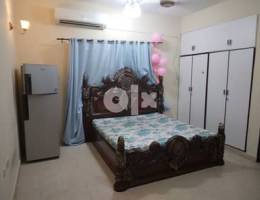 Furnished rooms Just 120 near makkah hypmarket indschool lulu Ghubra