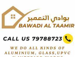 we do All kinds of UPVC-Aluminum, Curtain walling,Glass,Exterior work