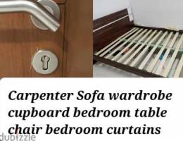 carpenter working repair fixing"""All furniture curtains door lock.