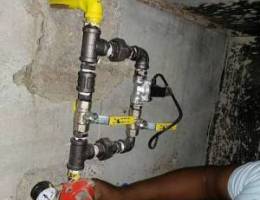 kitchen Gass pipe fiting and maintenance services available