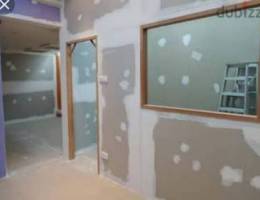 we do gypsum and cement board Partation and paint work