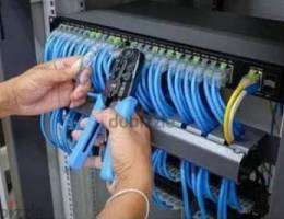 complete Network Wifi Solution Routers Fixing cable pulling  & service