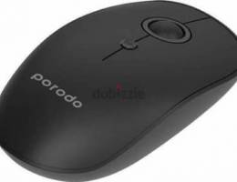 Porodo 2 in 1 Wireless Bluetooth Mouse 2.4GHz V5.0-Black With Warranty