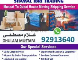 Muscat to Dubai House Moving Packing Company Door To Door Service