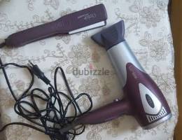 Set of Emjoi hair dryer  silence   2000W   + hair straightener