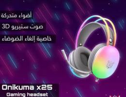 سماعات رأس Onikuma x25 Rgb