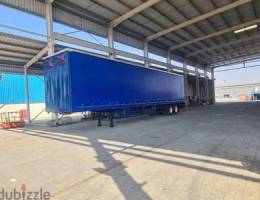 curtain side trailer  مقطورة ستارة جانبية