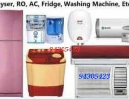 all type fridge automatic washing machine dishwasher Rapring services