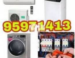 full automatic washing machine repair AC  plumber electric electrician