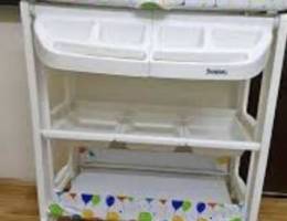 Junions baby changing table with built-in bathing tub