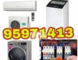 full automatic washing machine repair AC  plumber electric electrician