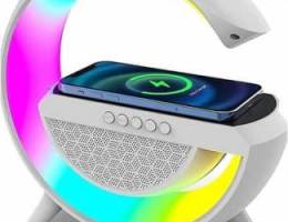 LED Wireless Charging RGB Speaker BT2301 (Brand-New)