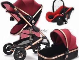 Romp & Roost - LUXE Flight Single or Double Stroller including the Hat