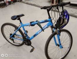 mtb bike cycle good condition with lock and helmet