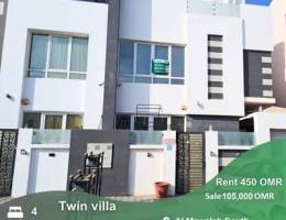 Twin villa for Rent or sale in Al Mawaleh South | REF 92YB