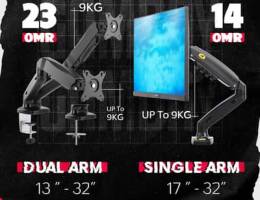 Singal , Dual Arm Stand For Gaming Monitors - ستاند للشاشات !