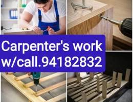 carpentery work and fixed furniture wooden item w/c. 97146514