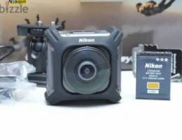 nikon 360 keymission 4k UHD camera& all accessories, box & 128gb card