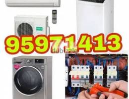 washing machine repair and fixing AC plumber electric electrician