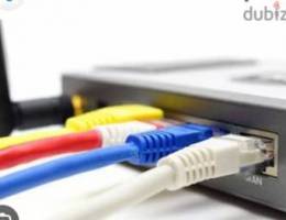 Home Internet service Router Fixing cable pulling Troubleshooting