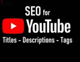 Youtube SEO, TITLES, TAGS (SEARCH ENGINE OPTIMIZATION) FOR MORE VIEWS