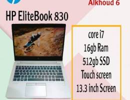 touch hp elitebook 830 core i7 16gb ram 512gb ssd 8th generation 13-3